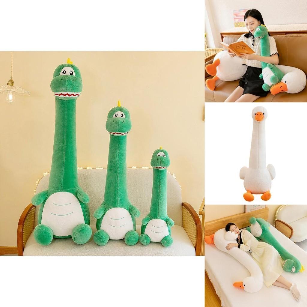 Cute Long Neck Goose Plush Toy Pillow For Bed Soft And Fuzzy Stuffed Animal Cushion