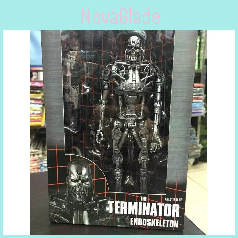 Premium Quality Terminator Endoskeleton T-800 Action Figure With Plasma Rifle New In Box