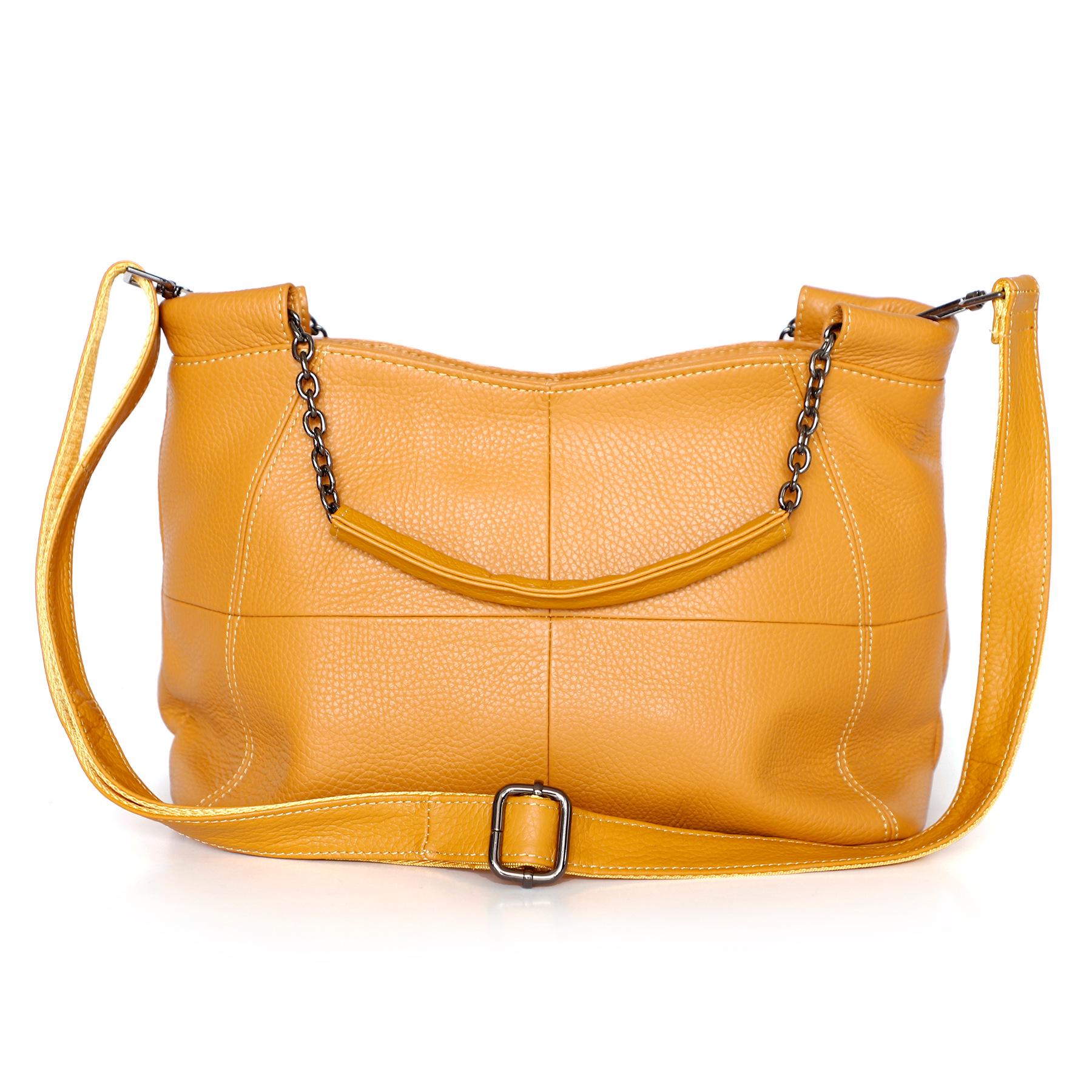 JOGUJOS Самая продаваемая женская повседневная сумка через плечо - Стильная большая сумка-тоут жёлтый