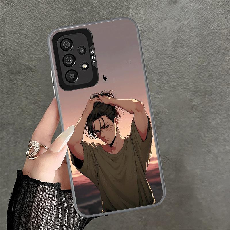A-Attack On T-Titan Eren Yeager Shockproof Phone Case for Samsung A17 A16 A15 A14 A37 A57 A36 A56 A26 A35 A55 A25 A34 A54 A24 A1