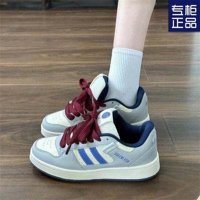 2024 Autumn New High-value Low-top Skateboard Bread Shoes Women's Fashion Trend Student Color Matching Versatile Casual Shoes