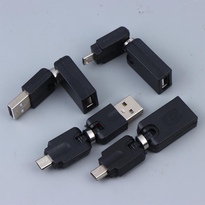 USB-Adapter von Stecker auf Buchse 360 Grad drehbar Schwenkbar Flexible Verbindung für effizientes Schreibtisch-Setup Homeoffice