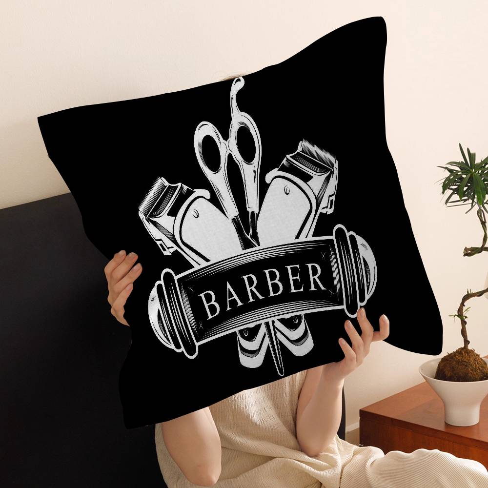 Barber Shop Stitch Lucky Dragon Pillow Cover Sofa Cushion Cover Home Room Decoration Children Gift