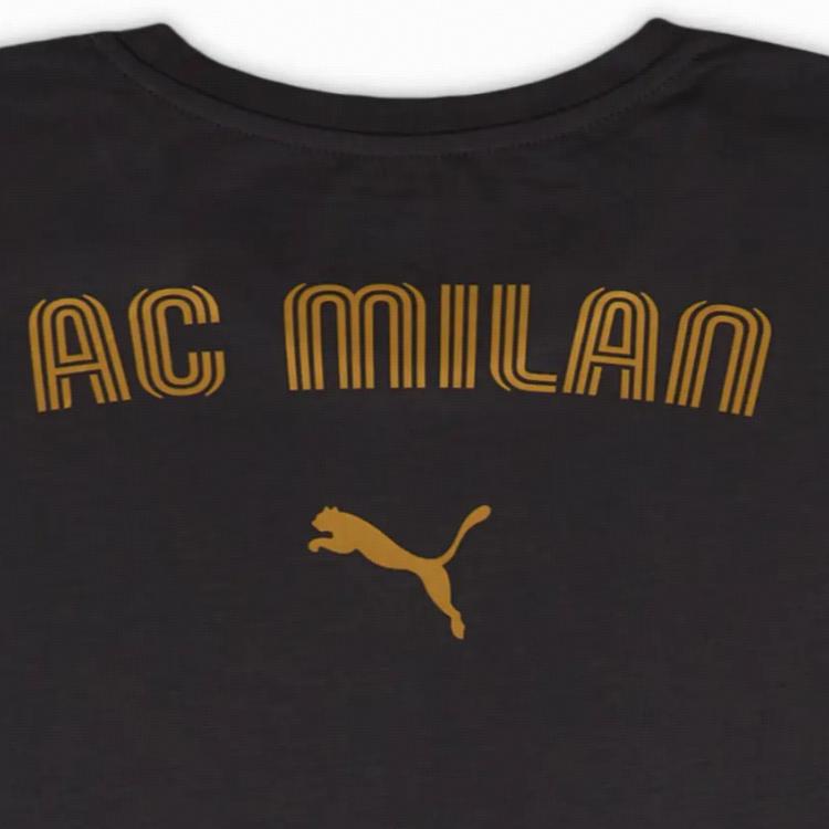 Puma Ac Milan 2024-25 Casual Crew Neck Short Sleeve T-Shirt Unisex Tops 777663-12