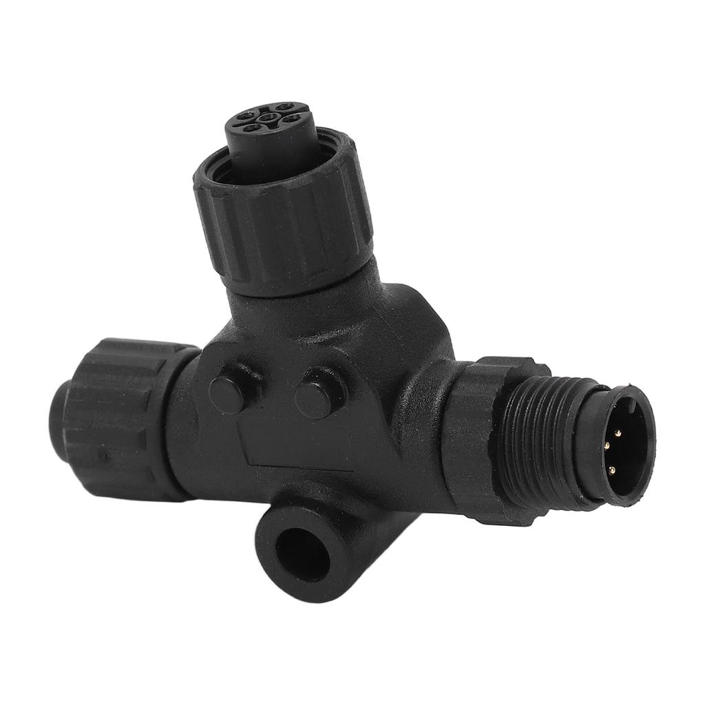 for N2K T Connector for NMEA 2000 T Connector 3 Port 5Pin M12 Thread IP67 Waterproof for Garmin Networks Multiport Tee Connector