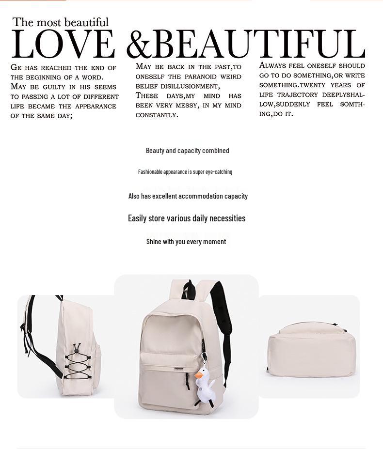 Sac à dos de voyage unisexe simple de grande capacité - Polyvalent pour les étudiants