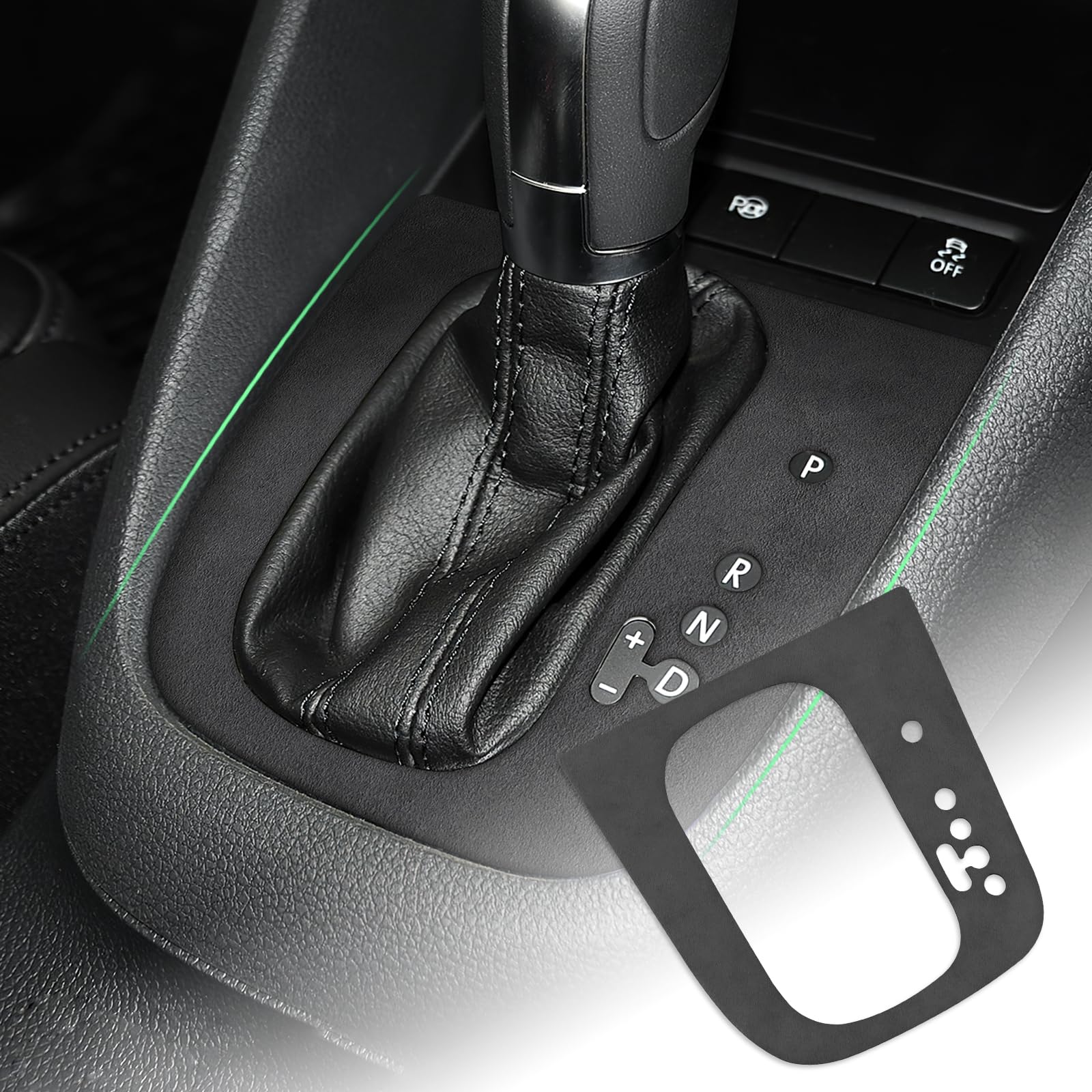 FDAIUN Car Gear Shift Panel Sticker for Volkswagen VW Golf B-6 hole black чёрный
