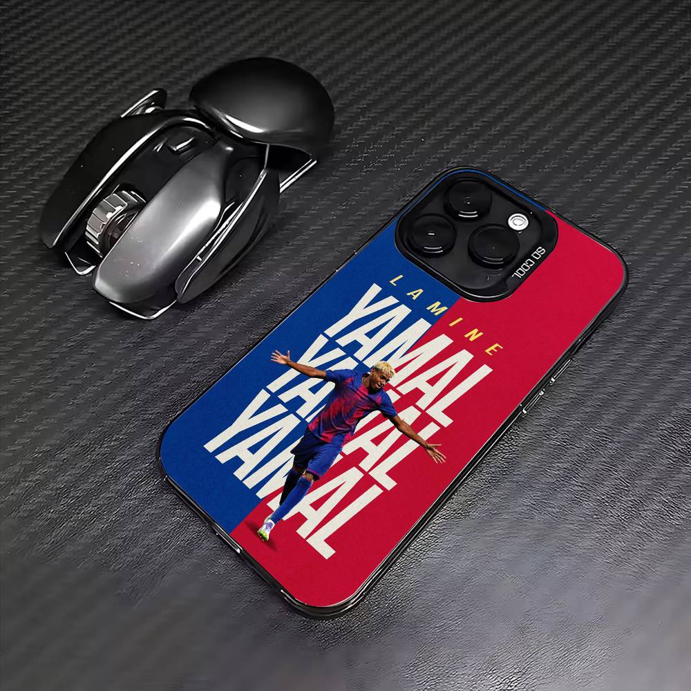 L-Lamine No10 Y-Yamals Phone Case For iPhone 17, 16,15,14,13,12,11 Plus,Pro Max, Colorful Silver Funda Cover iPhone15