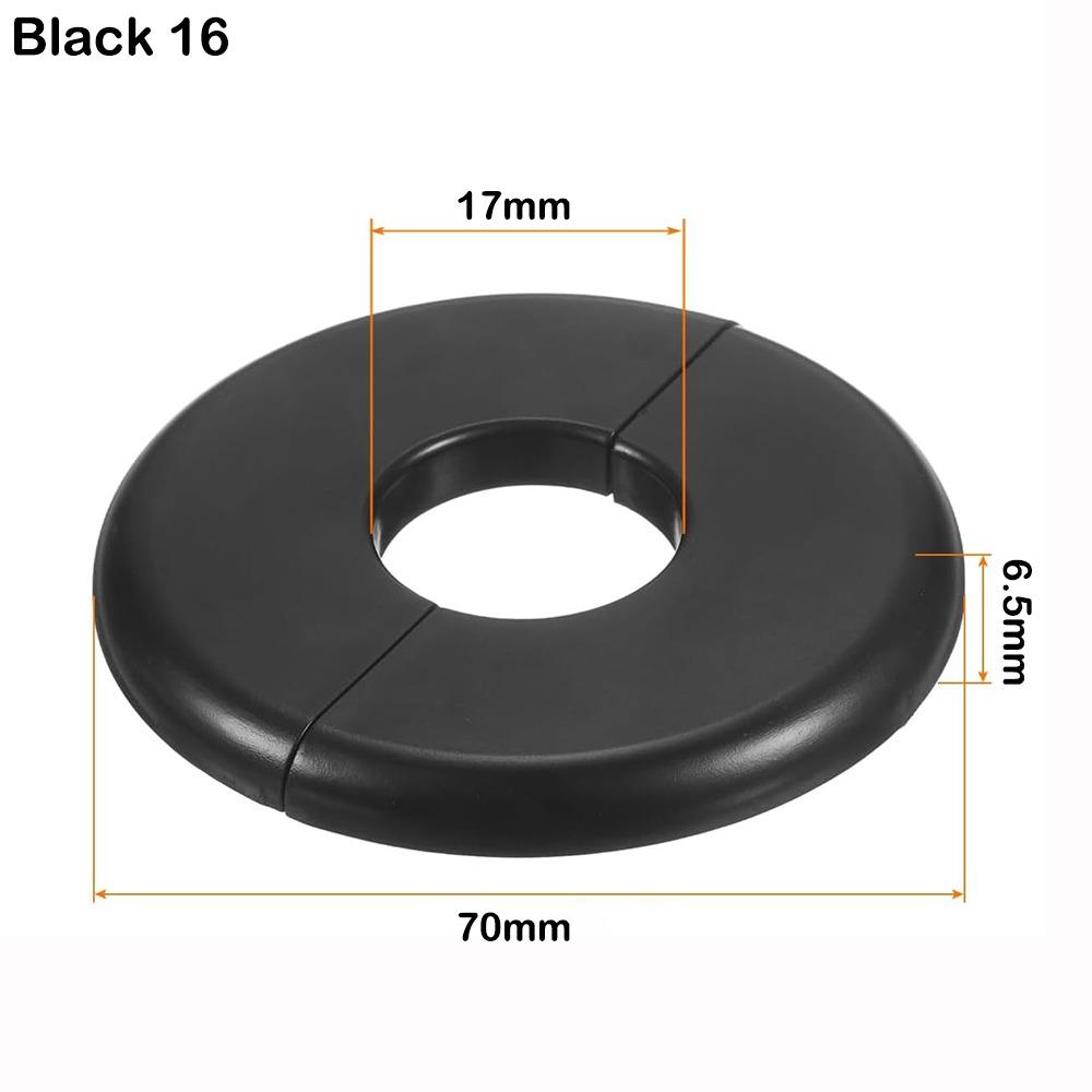 Useful ABS Shower Faucet Cover Round Black Faucet Decorative Cover White Faucet Accessories Shower