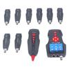 Network Wire Finder with 8 Adapters Cable Length POE Tester LCD Screen Break Point Checker