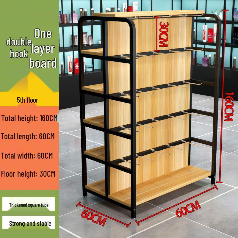 Versatile Multi-Layer Snack Display Rack for Supermarkets and Convenience Stores