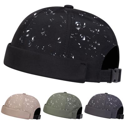 Men Solid Color Quick Drying Waterproof Landlord Caps Painter Cap Painter Cap Spring And Autumn Melon Skin Hats