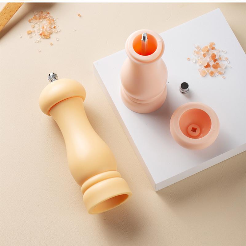 Molinillo de Sal y Pimienta de Cerámica Ajustable Grueso Herramienta Manual Trituradora de Especias para Necesidades de Cocina