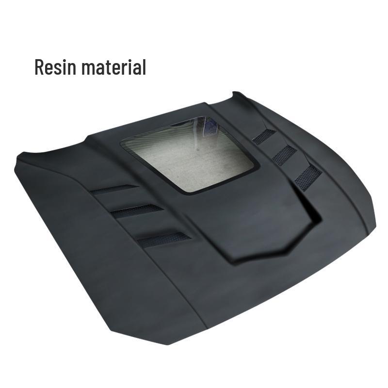Ford Mustang 18-23 Transparent Carbon Fiber Hood Cover
