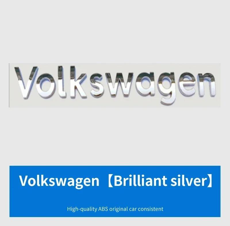 For VW For Volkswagen GTI/CC/V6/V8/Caddy/Jetta/Lavida specific ABS plastic trunk badge sticker silver black decorative label w
