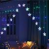 Luci da 300 cm Luci a stringa per tende a stella a LED da 220 V per la decorazione della festa della ghirlanda di nozze della camera da letto di casa