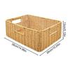 Cesto Portaoggetti in Rattan Organizer da Servizio Contenitore Intrecciato a Mano Contenitore per Cucina Casa Soggiorno Fattoria