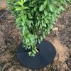 5 Stück Baum-Unkrautbarriere-Matte 32/42/52cm Feuchtigkeitsspendende Unkrautbekämpfung Vlies-Mulchgewebe für Obstgarten Garten Blumenbeet Landschaft