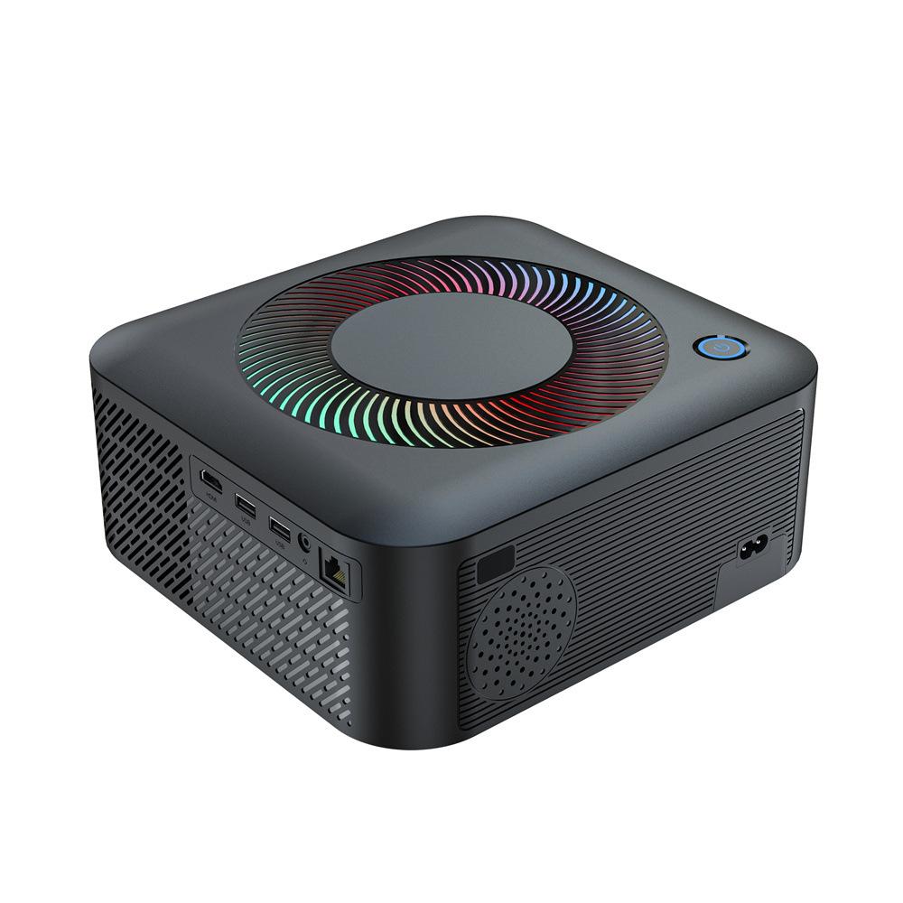 X5 Projector, 4K Support Native 1080P, 400 ANSI Lumens, Dual-Band WiFi, Bluetooth 5.0, 4-Point Keystone Correction, 200-inch Display, LED Light Source