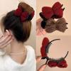 Barrette à cheveux nœud tricoté en forme de nœud mignon pince à cheveux nouvelle pince à cheveux à clipser port quotidien