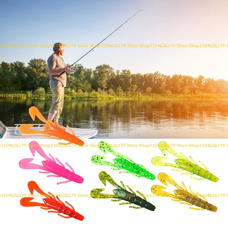 A1A2 Soft Baits Crawfish Lures for Trout Artificial Swimbait Fishing Accessories