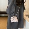 Bow Decoration Solid Color Children Single Shoulder Chain Leather Bag Shoulder