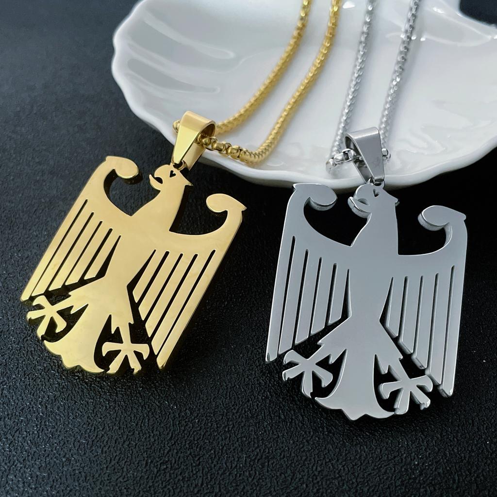 Adler Anhänger Halskette Edelstahl Adler Retro Halskette