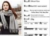 Unisex Thickened Warm Scarf - Solid Light Gray & Hemp Gray Cashmere Blend for Autumn/Winter
