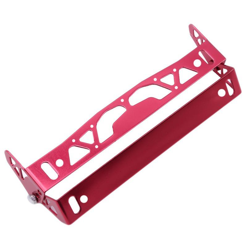 Universal Aluminum Car Adjustable Rotating Car License Plate Frame Holder Solid License Plates Frames Frame Number Power Racing
