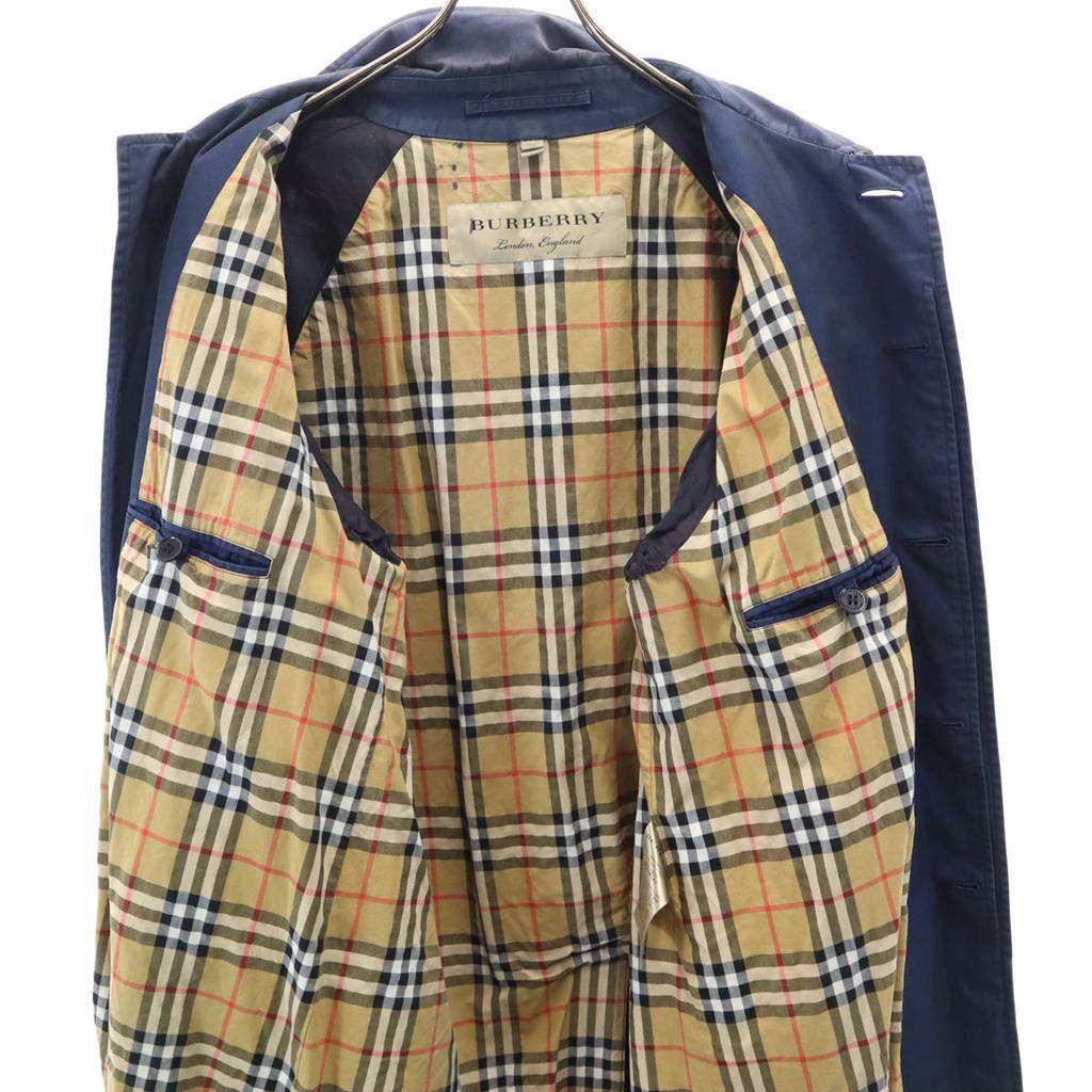 BURBERRY made in Italy Stainless collar coat 50 Navy Men's Used