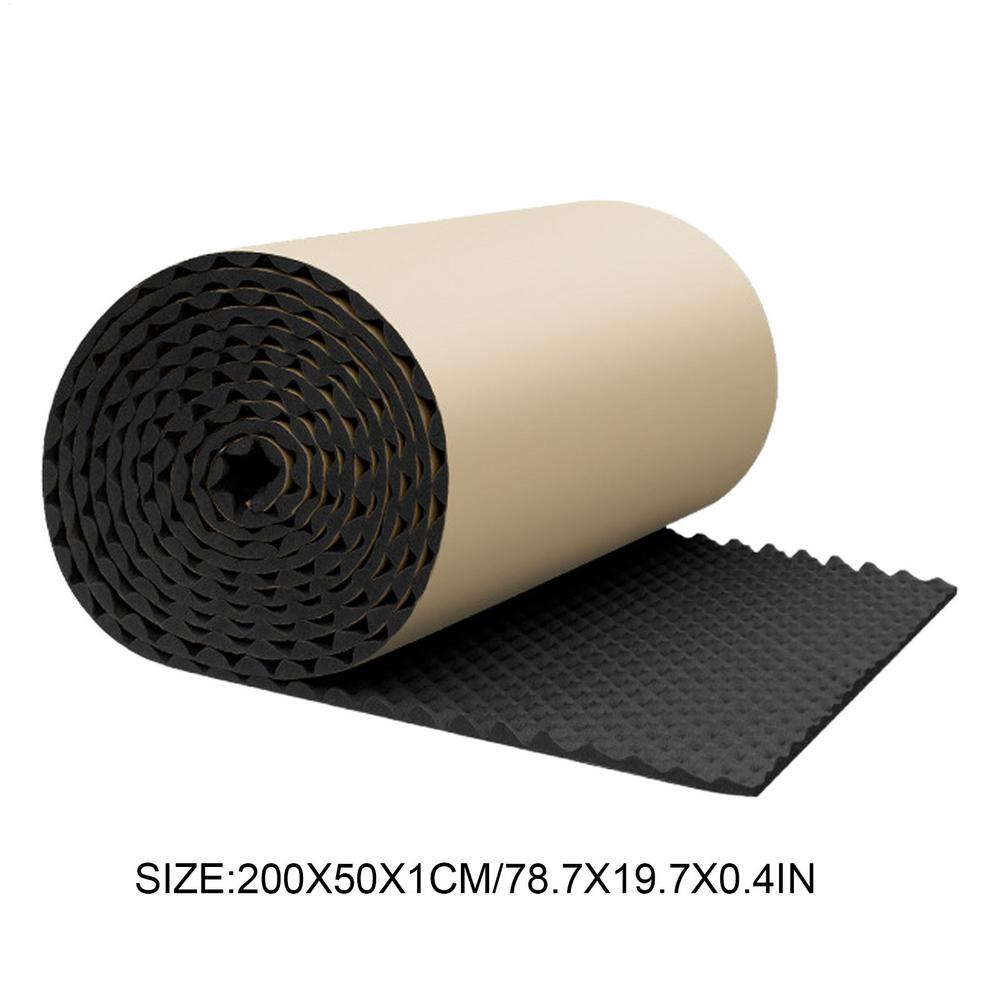 Insonorizzante per Auto 100/200cmx50cm Tappetino Ignifugo per Isolamento Termico e Acustico Isolatore del Rumore per Cofano Auto Tamponi Fonoassorbenti