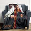Custom Name Hogwarts Crest blanket for Couch & Bed, Plush Cozy Fuzzy Blanket Super Soft & Warm Blankets for Fall and Winter. 0908115