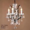 European retro crystal chandelier E14 attic living room bedroom home decoration luxury villa dining room candle LED chandelier