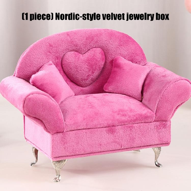 Velvets Covered Jewelry Organiser Box With Protective Interior For Fine Accessories Elegant Storage Solution