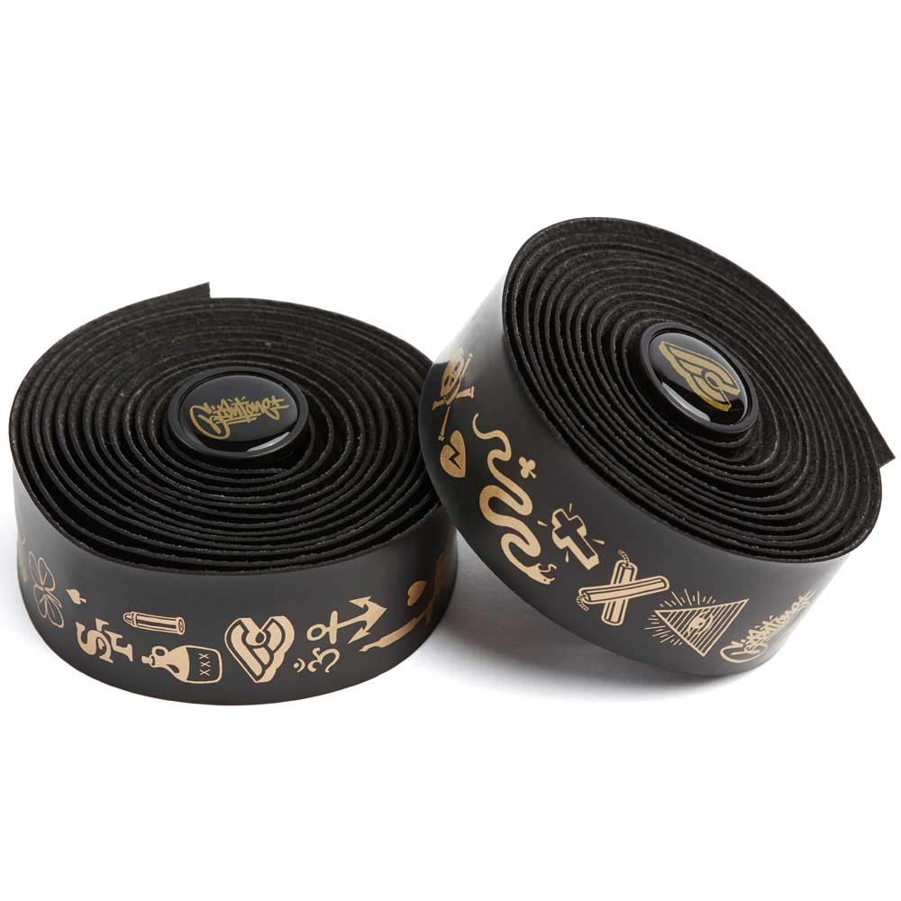 Cinelli MIKE GIANT VOLEE GOLD NMVLMGG Black Bar Tape for and Mountain Road One Size MTB, BMX, Bikes,