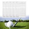 5/10pcs Score Card Coated Paper Recording Cards Portable Golf Competition Scorecards Sports Accessory Easy to Use