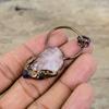 Rose Quartz Rough Pendant African Amethyst Rough Gemstone Pendant Electroformed Copper Pendant Handmade Electroformed Jewelry Wedding Gift
