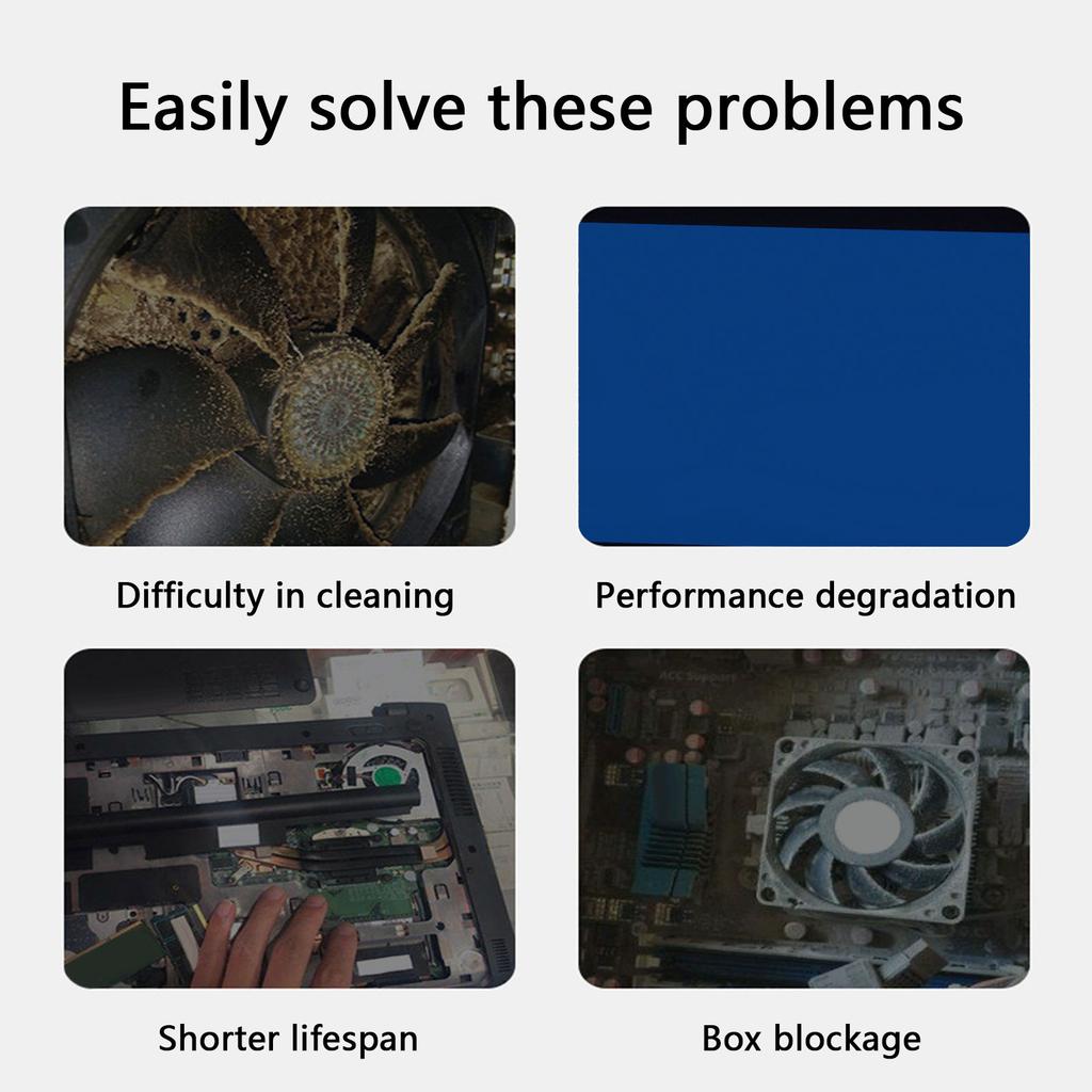 120mm Dust Filter Computer Fan Filter Cooler PVC Black Dustproof Case Cover Computer Mesh