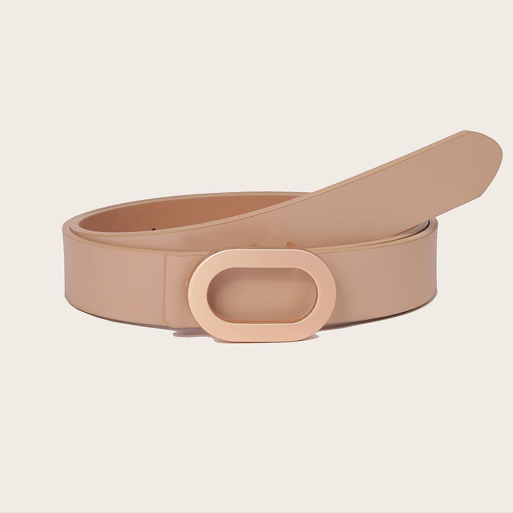 New Korean Version of Oval Simple Belt Versatile Women's Fashion Belt