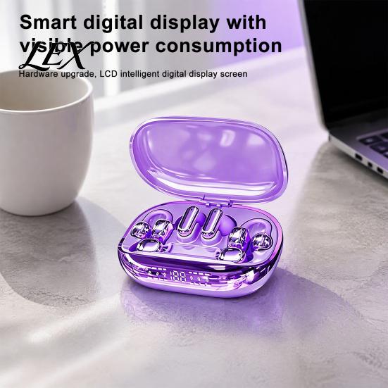 Adjustable EQ Sound Headphones 3-in-1 Wireless Earbuds with Chargeable Power Bank Case, 3 Pairs Interchangeable Clip/in-Ear/Sleep Portable Charging