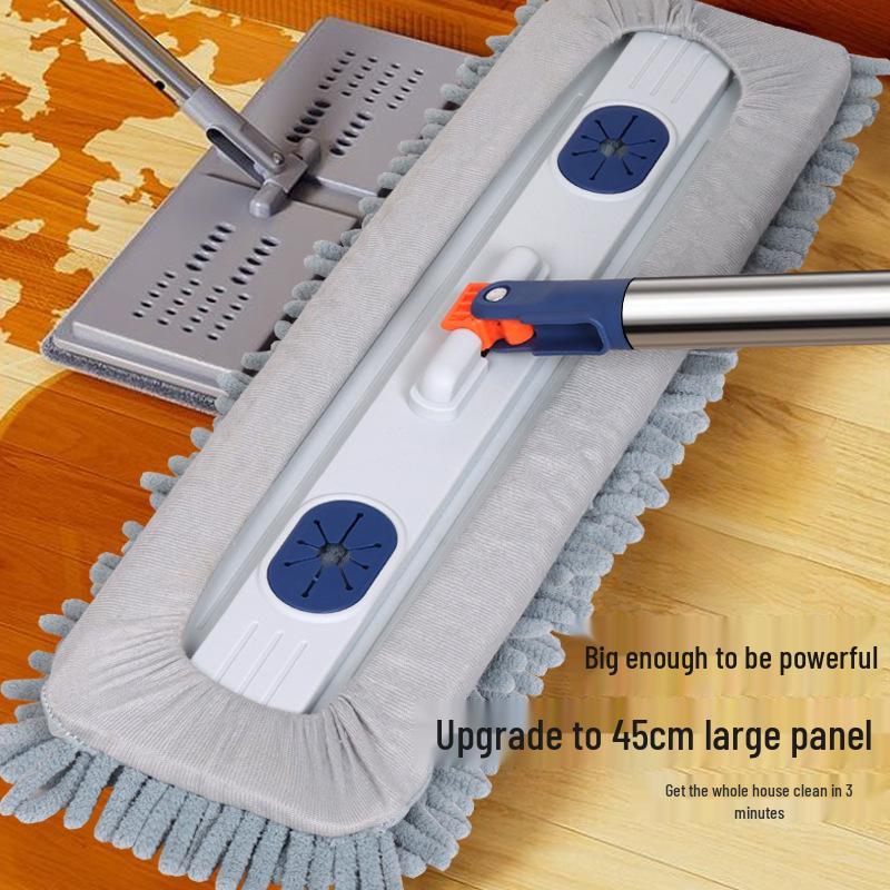 Chenille XL Freihand Flachwischer für Holzböden – Mühelose Ein-Wisch-Reinigung