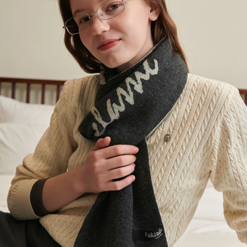 

REKINDLE NOWASH Signature Muffler_Dark gray Dark gray