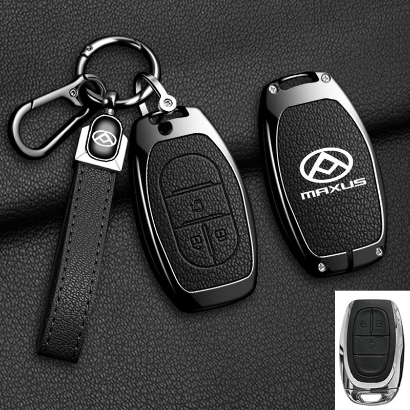 Zinc Alloy Leather Car Key Case Cover For Maxus G50 Plus D60 G10 G20 RV V90 T60 T70 EUNIQ5 Auto Key Shell Keychain Accessories