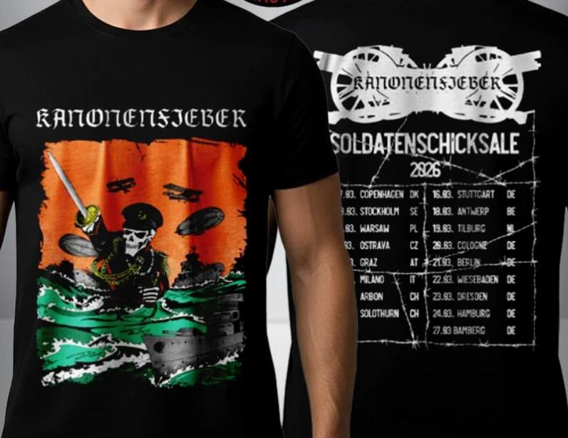 Kanonenfieber Soldier Fates 2026 Tour Unisex T-Shirt XXXXL