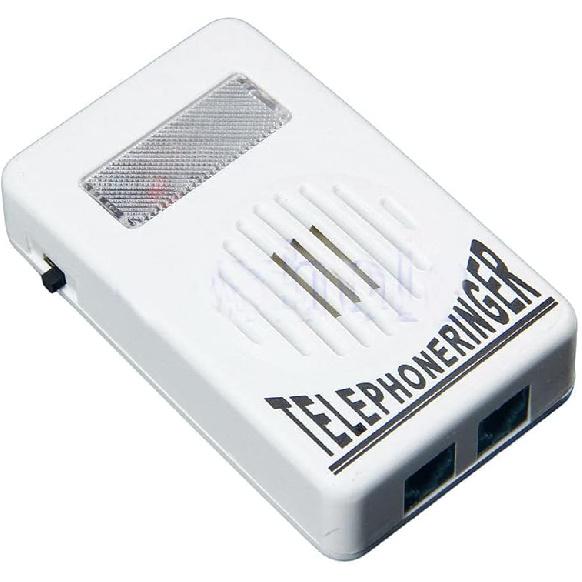 1Pack New White Extra-Loud Ringer Sound Telephone Phone Amplifier Strobe Light Flasher Bell