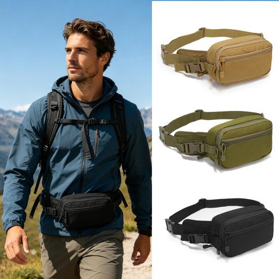 Riñonera Oculta para Portar Pistola Hombres Mujeres Bolsa Táctica para Pistola CCW Holster Desplegable Bolsa de Cintura EDC para Correr Senderismo