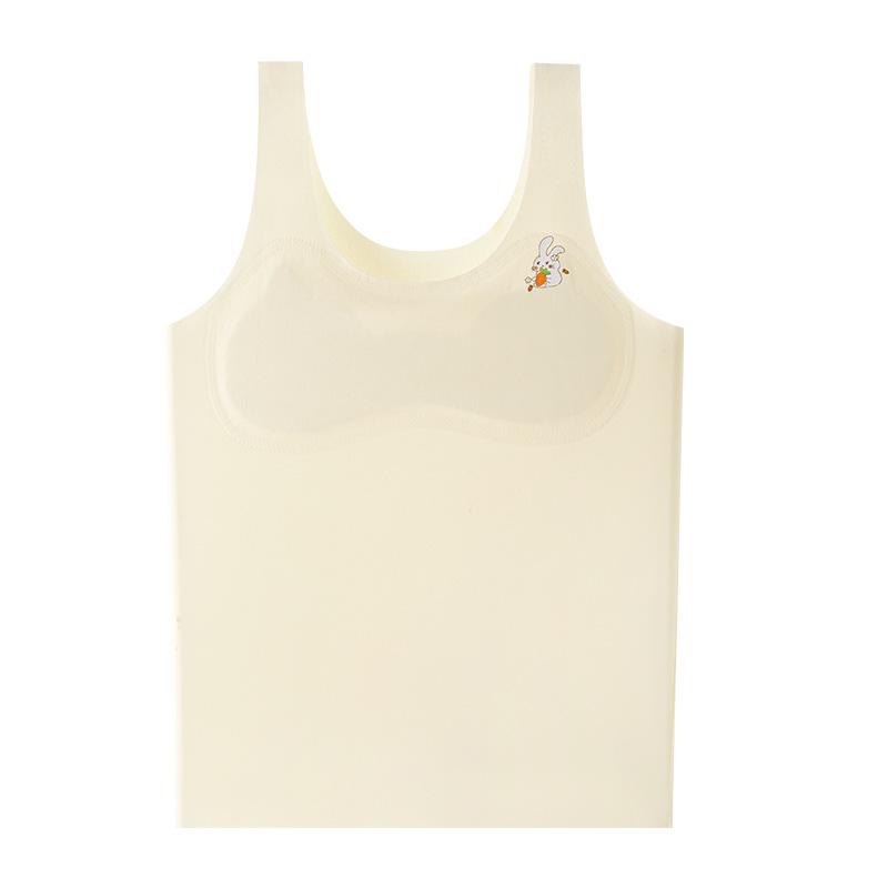 Seamless Girls Training Bra with Fixed Cups for Ages 9-12 XL (95-125 jin) светло-бежевый