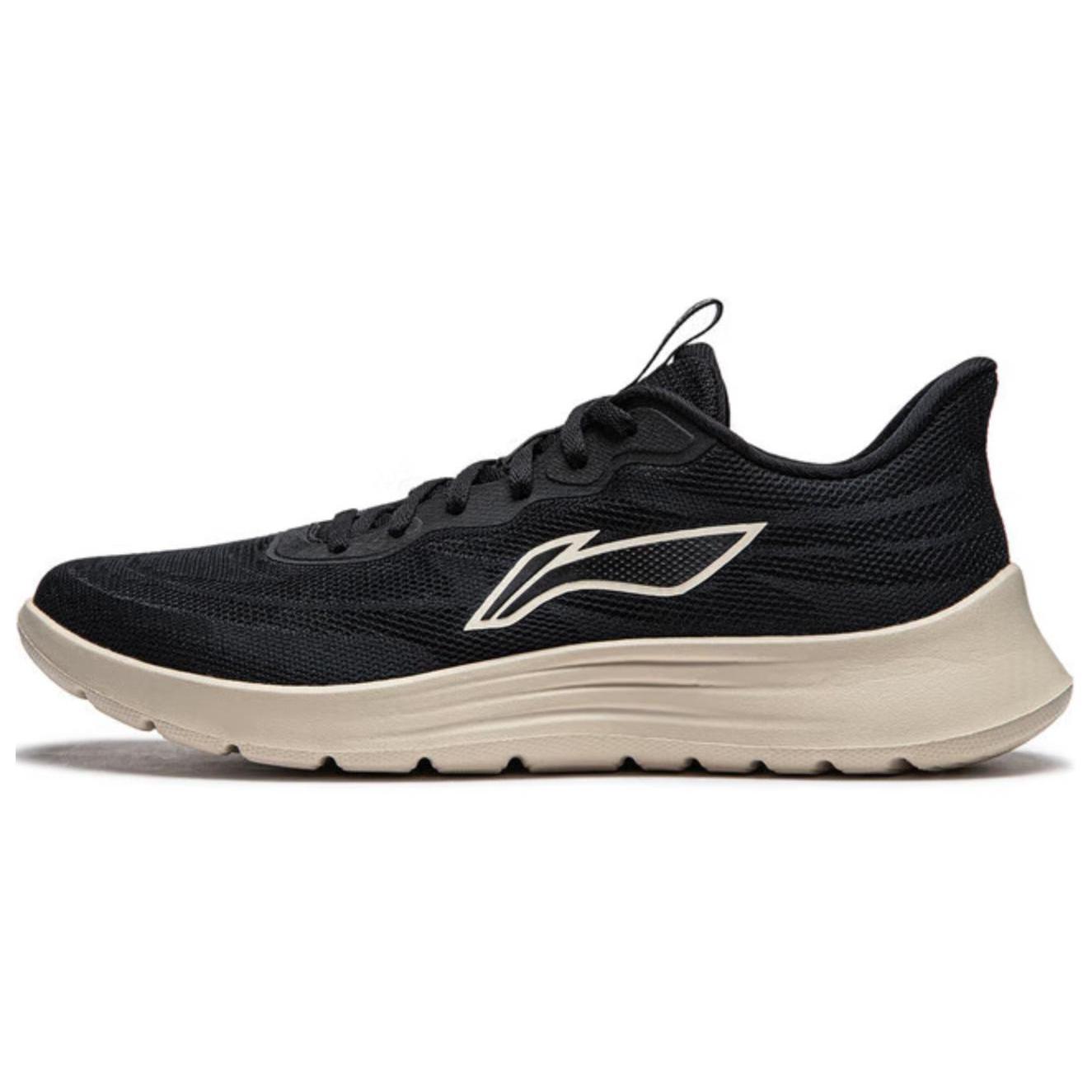 

Li Ning Light Strings Cushioning Slip Resistant Abrasion Resistant Lightweight Low top Running Shoes Men s Black ARSU021-1 39