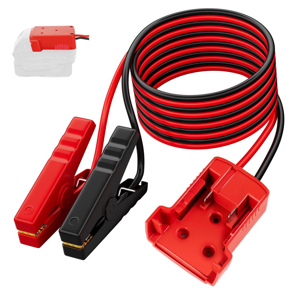 1.65m Jumper Cable Clamp Suitable for 18V Battery Jumper Starter Portable Car Booster