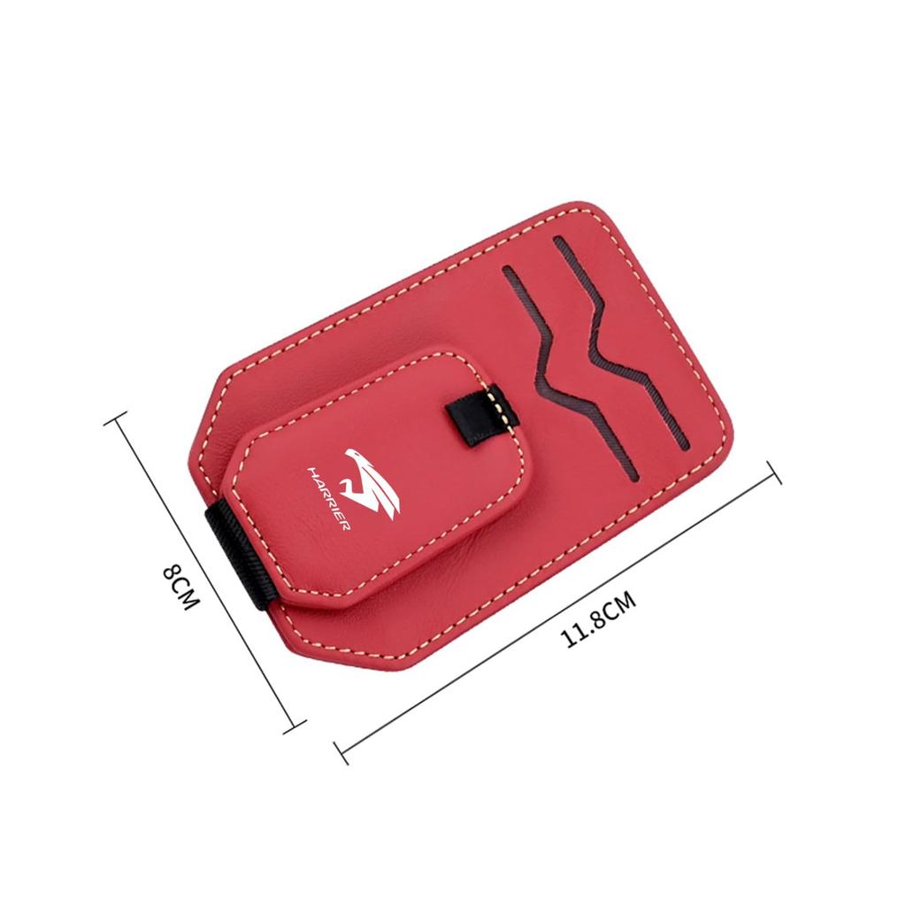 Yamlten Car Glasses Holder, Compatible with Harrier, Automatic Suction Type, Leather Glasses Clip/Sunglasses Storage,